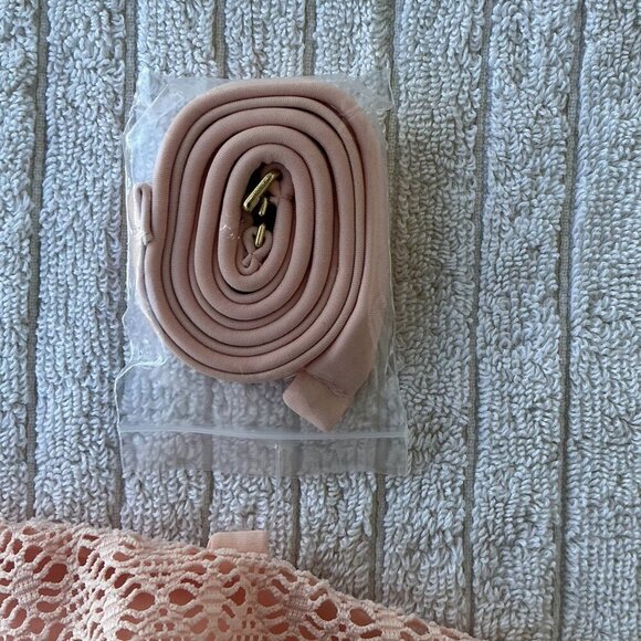 NWT Kona Sol Pink Gingham Bandeau Bikini Top – Size D/DD - Picture 5 of 5